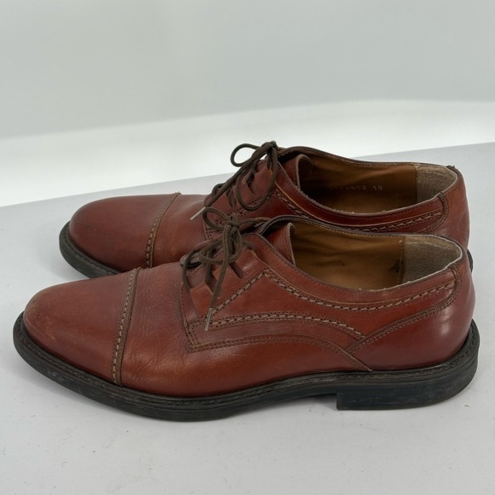 🫑 Mario Rossi Elegant Chestnut Leather Men's Oxfords